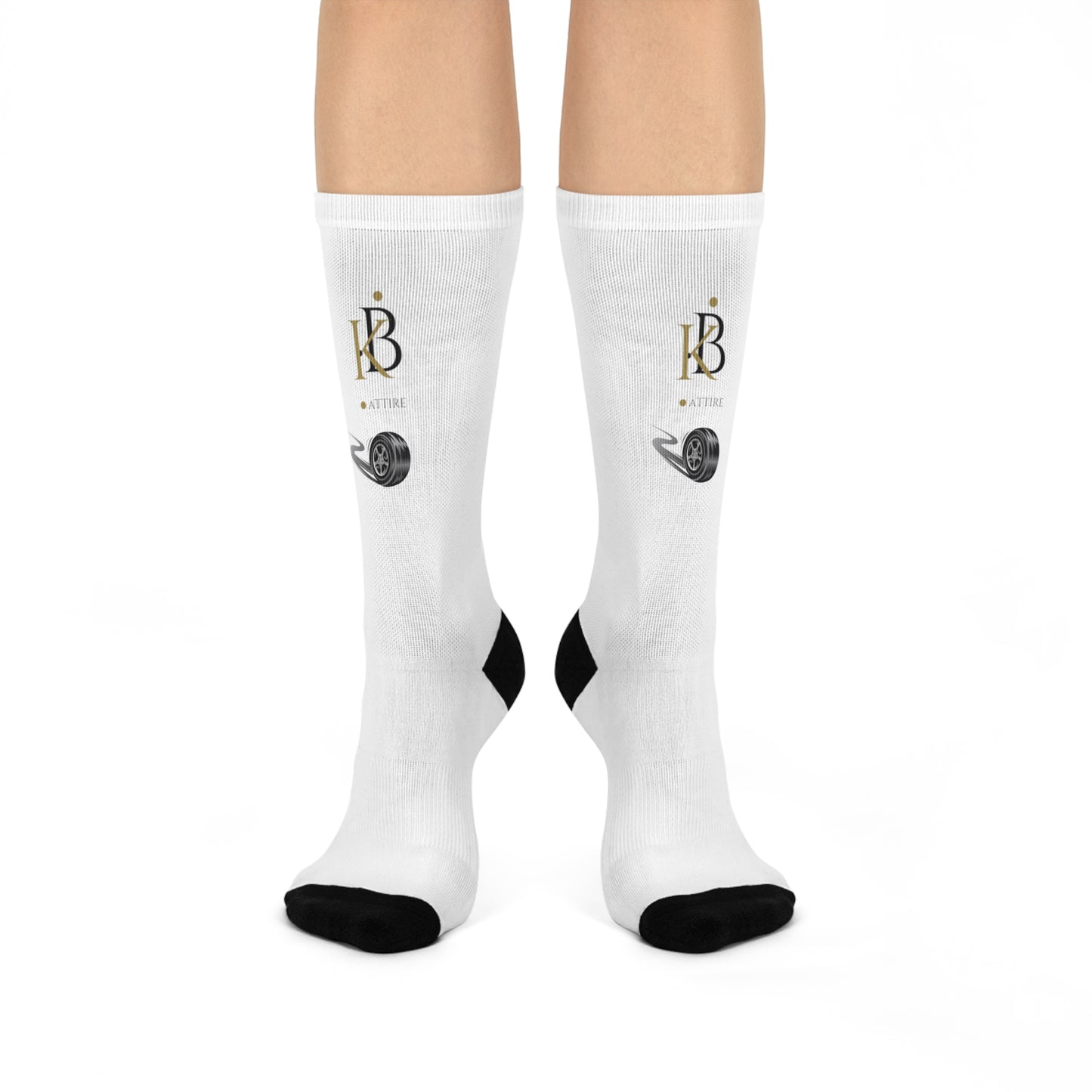 Custom KB Attire Cushioned Crew Socks