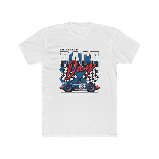 Race Day Unisex Cotton Crew Tee - Perfect for Racing Fans