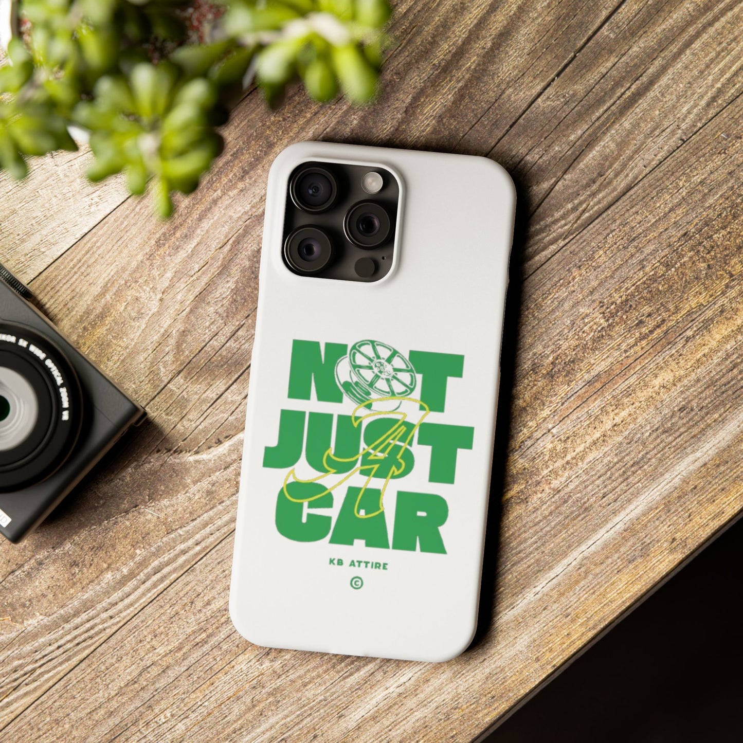 Not Just A Car Slim IPhone Cases (White)