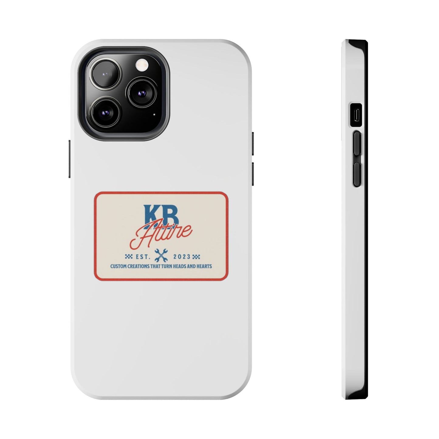 KB Attire 'The Patch' Phone Case (White)