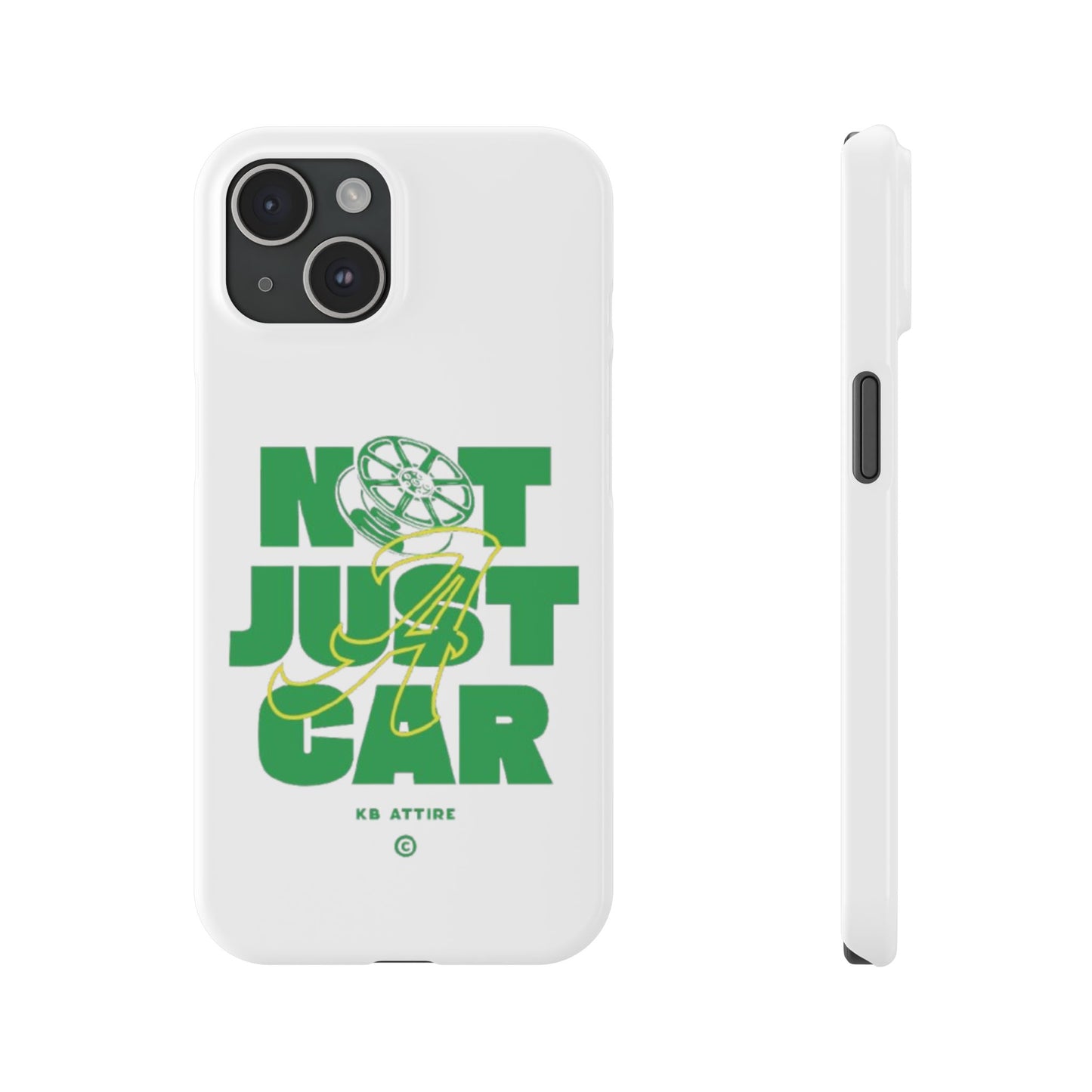 Not Just A Car Slim IPhone Cases (White)