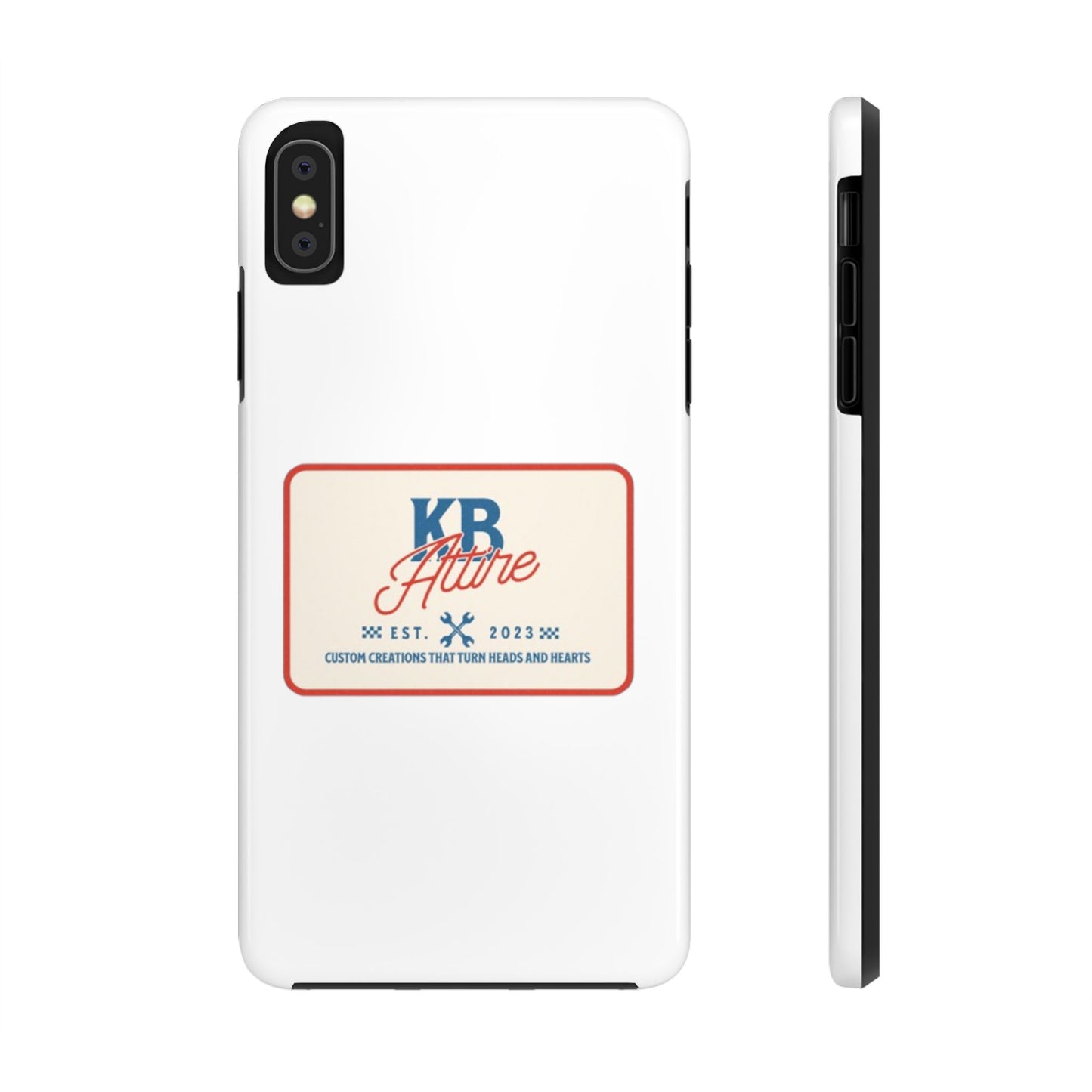 KB Attire 'The Patch' Phone Case (White)