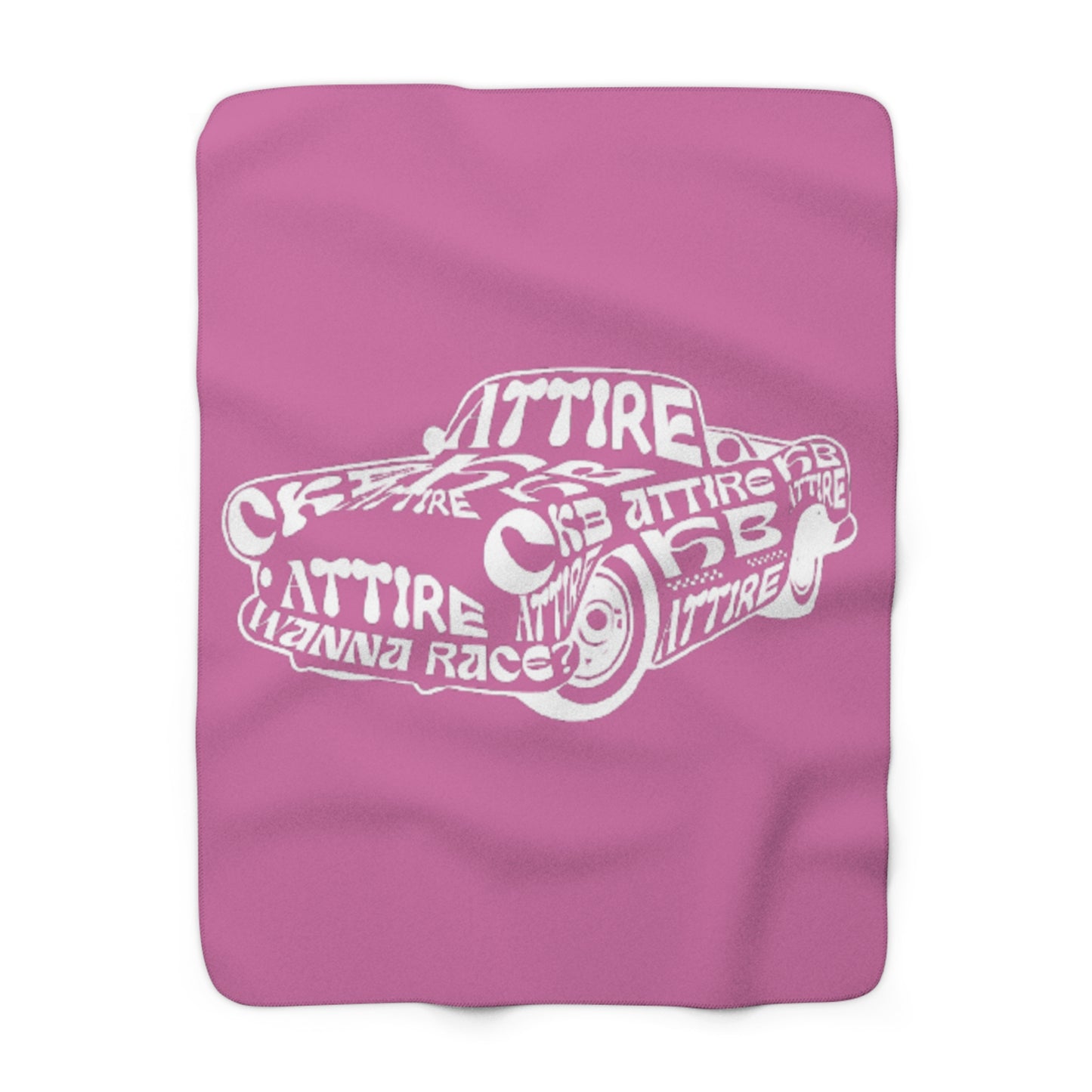 Cozy KB Attire Car Fleece Blanket (Pink)