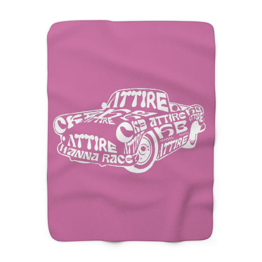Cozy KB Attire Car Fleece Blanket (Pink)