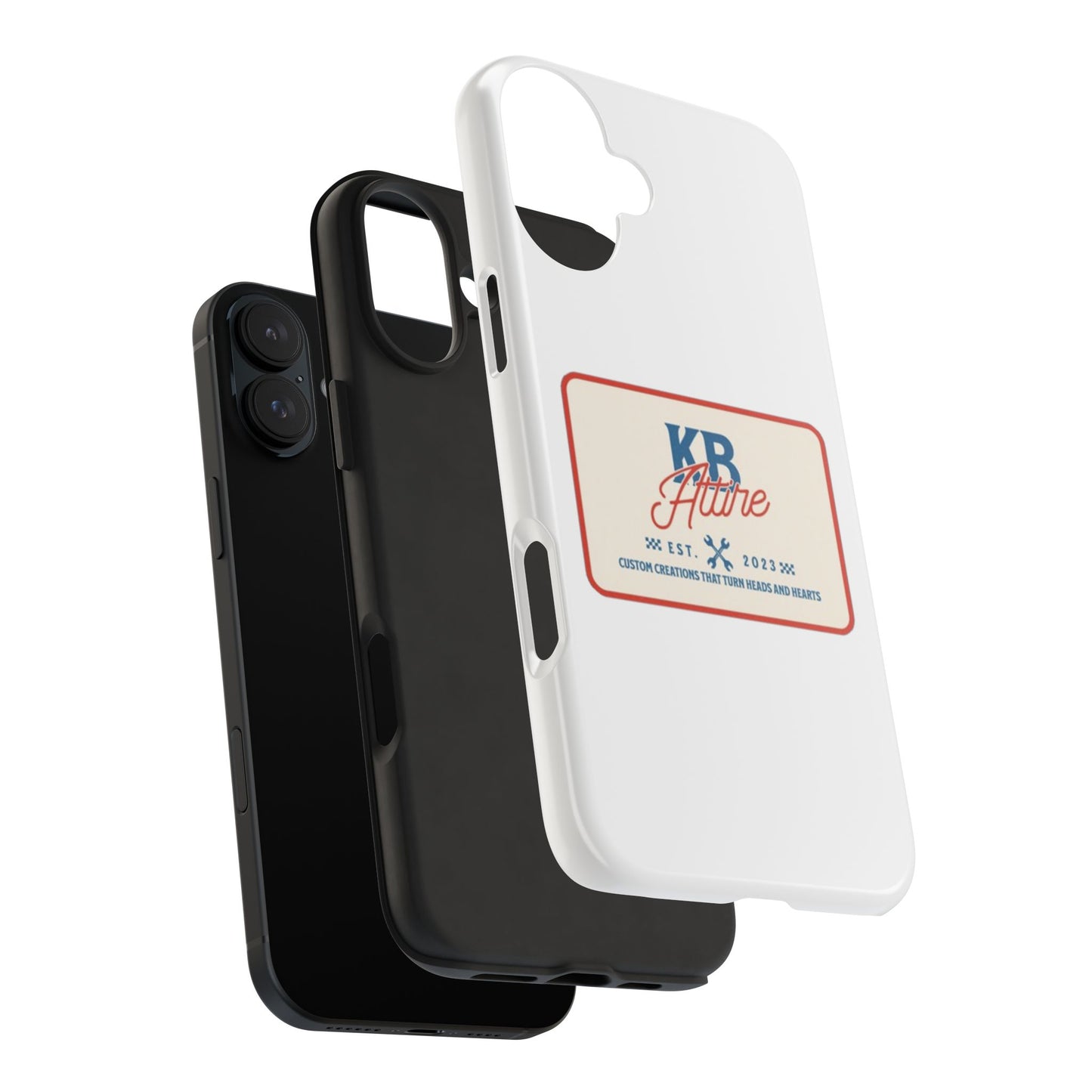 KB Attire 'The Patch' Phone Case (White)