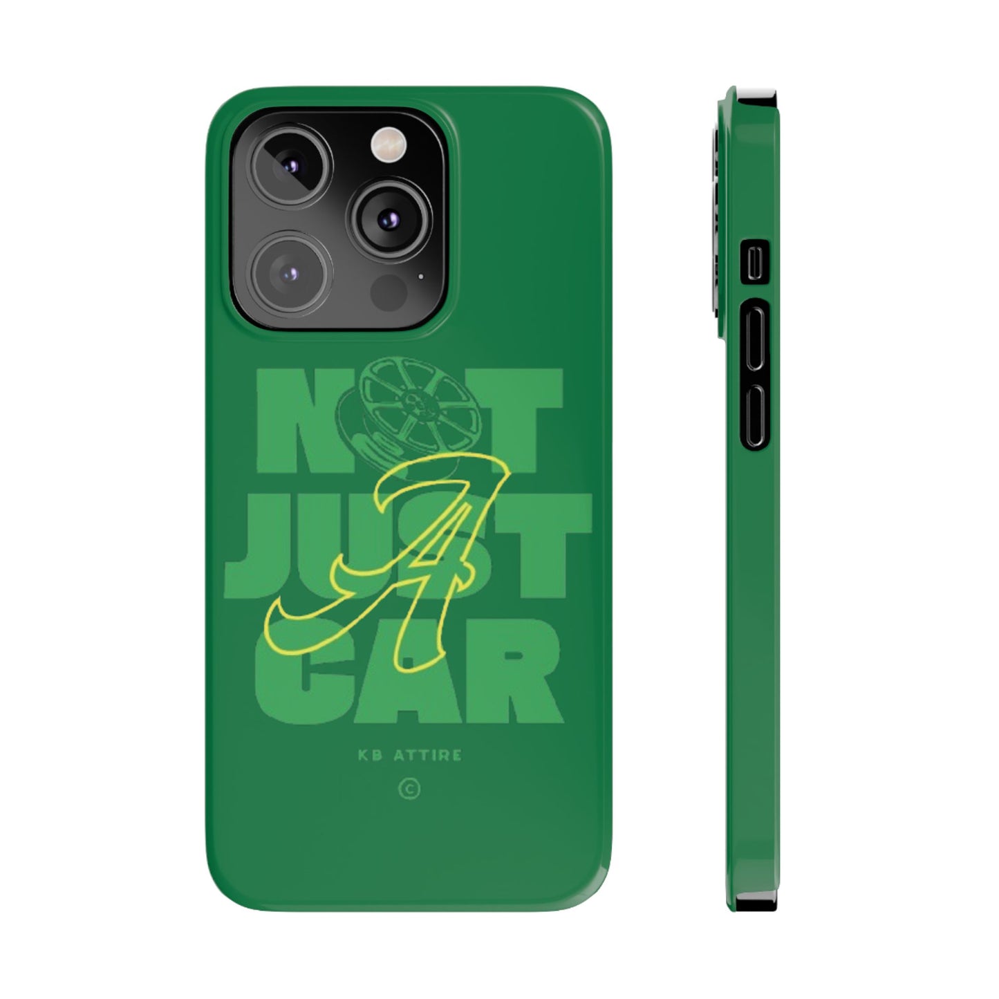 Not Just A Car Slim IPhone Cases (Green)
