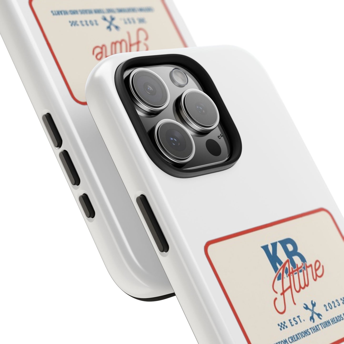 KB Attire 'The Patch' Phone Case (White)