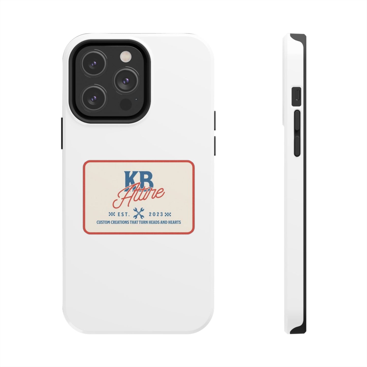 KB Attire 'The Patch' Phone Case (White)