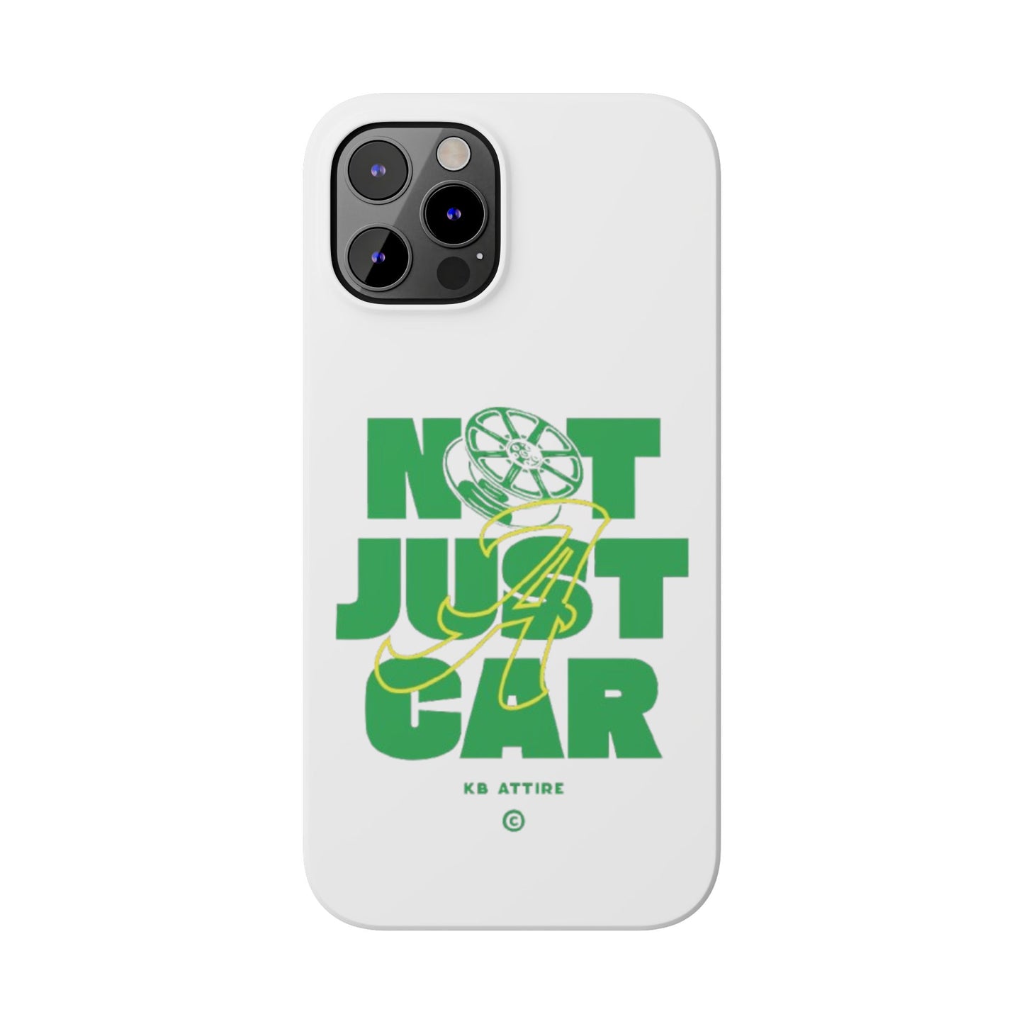 Not Just A Car Slim IPhone Cases (White)