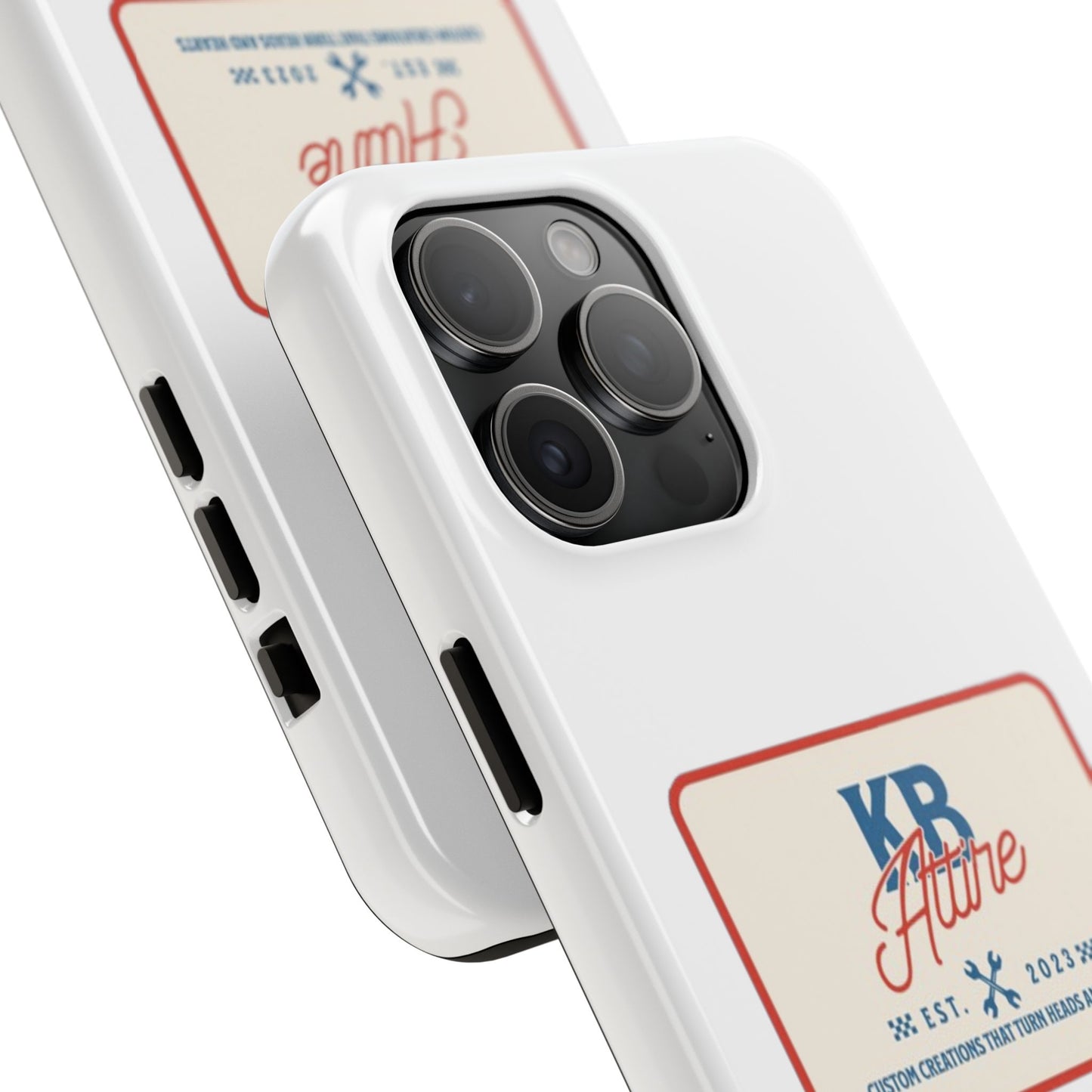 KB Attire 'The Patch' Phone Case (White)