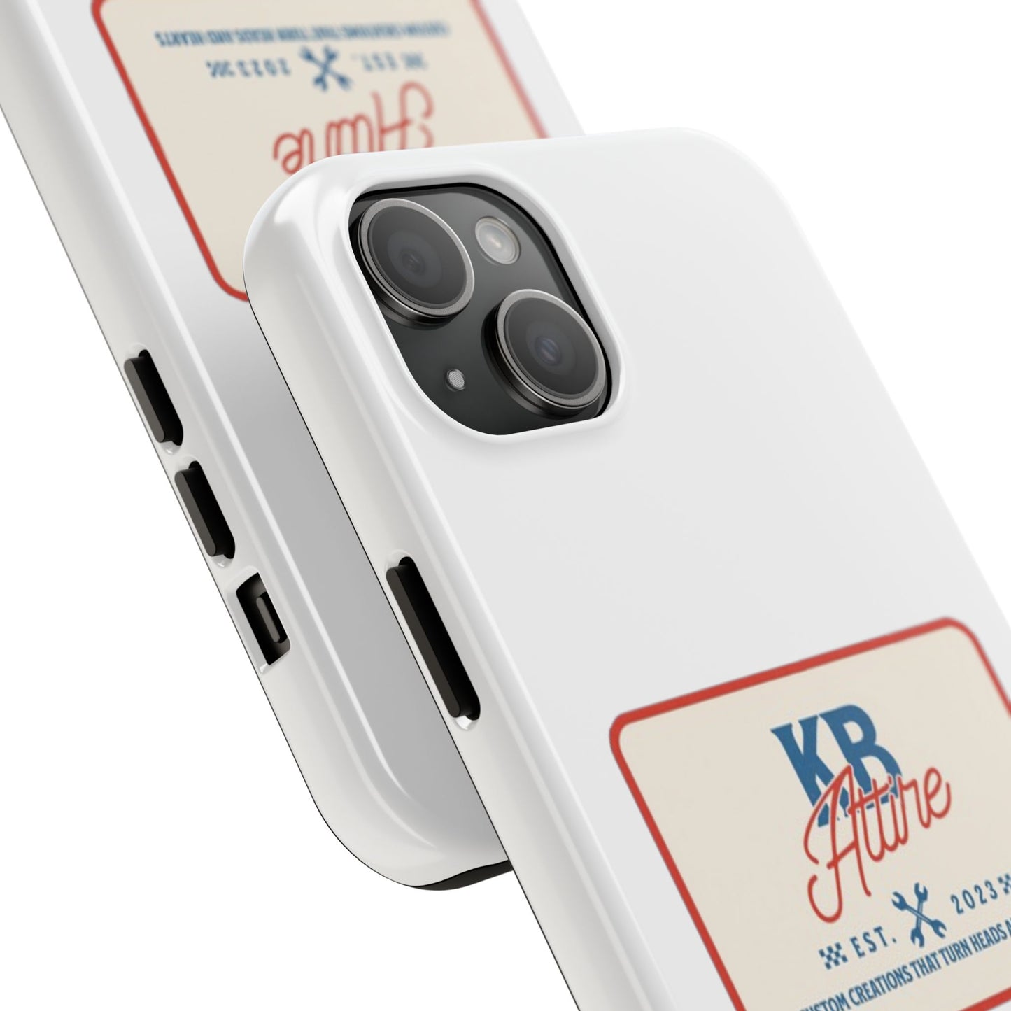 KB Attire 'The Patch' Phone Case (White)