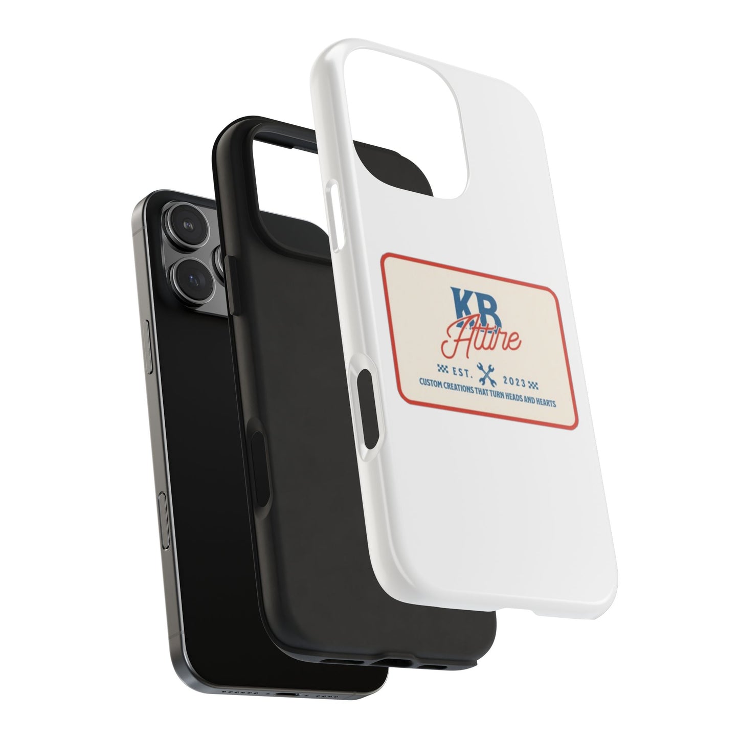 KB Attire 'The Patch' Phone Case (White)
