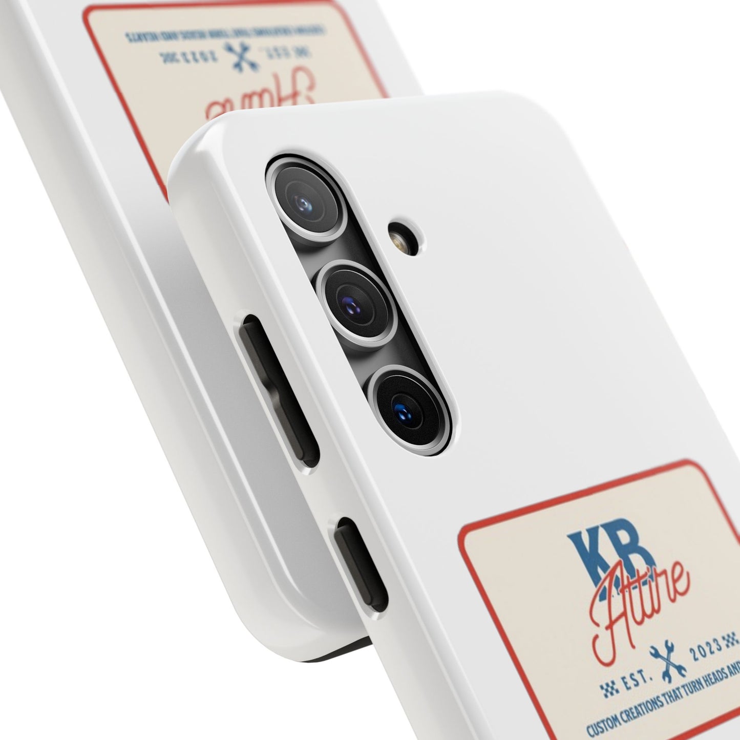 KB Attire 'The Patch' Phone Case (White)