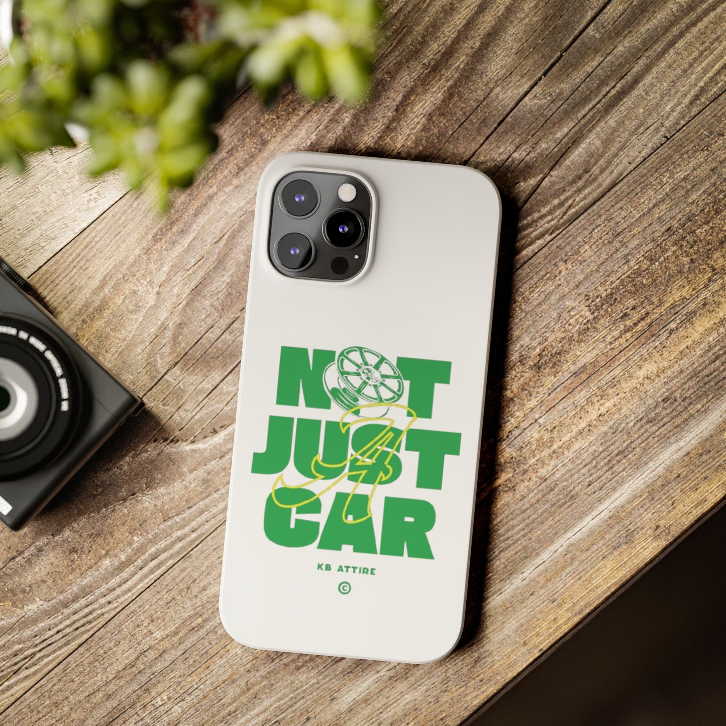 Not Just A Car Slim IPhone Cases (White)