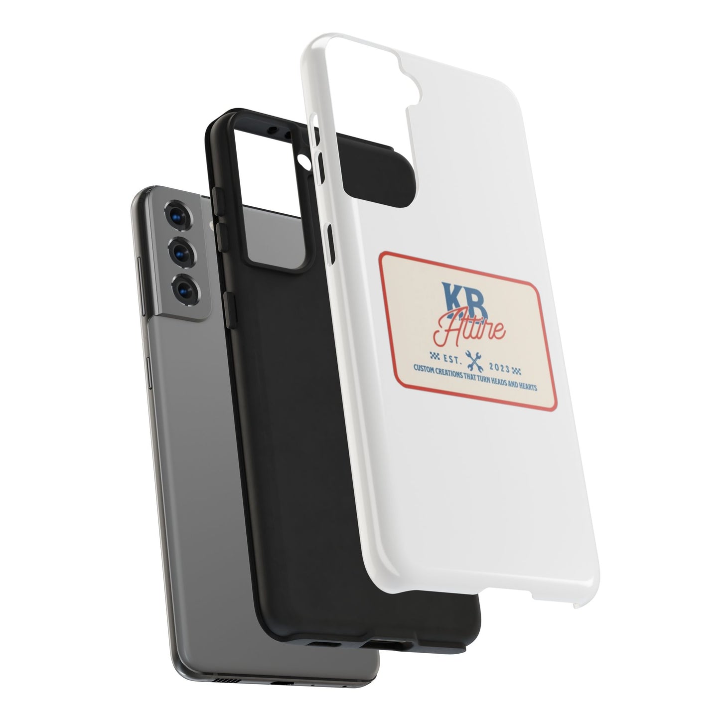 KB Attire 'The Patch' Phone Case (White)