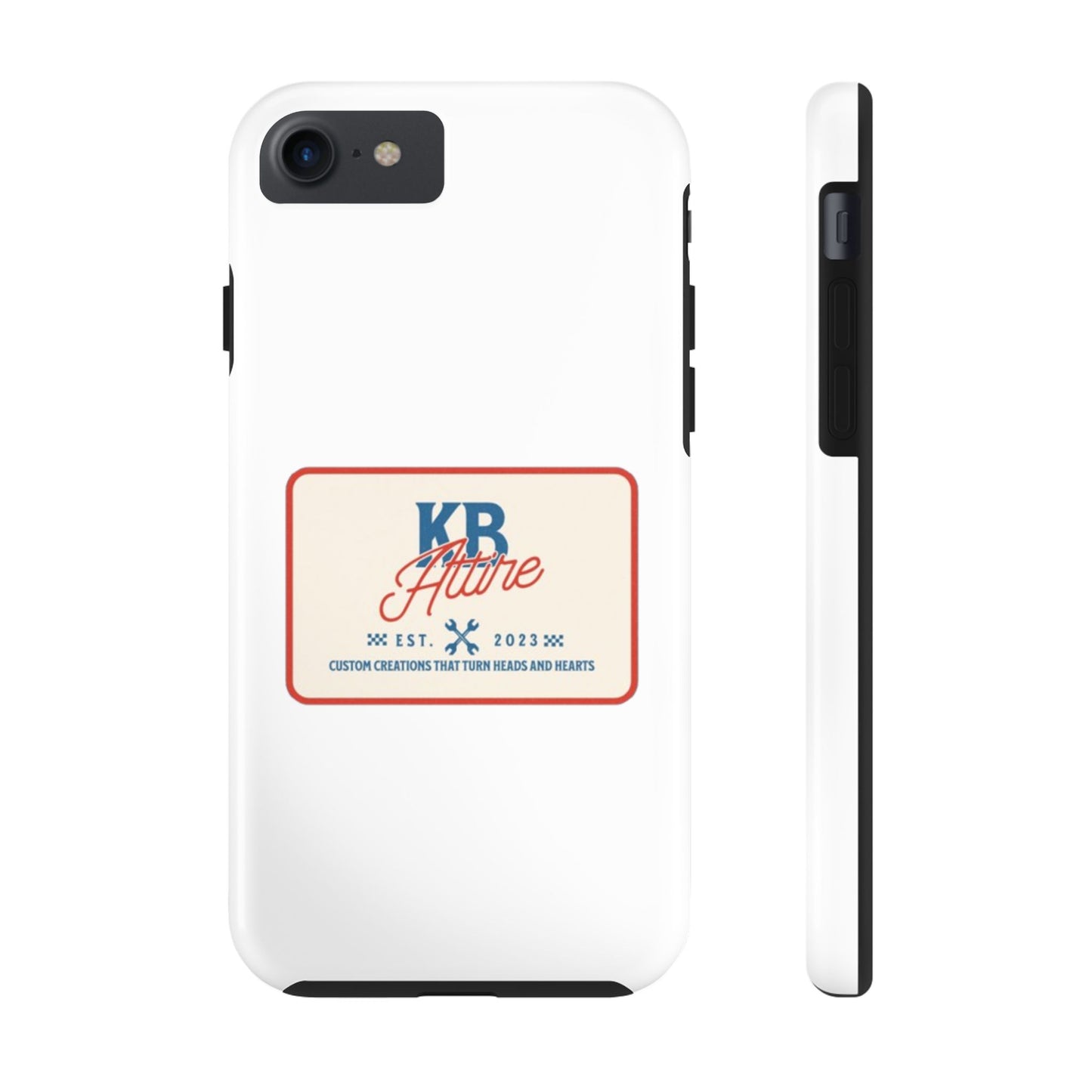 KB Attire 'The Patch' Phone Case (White)