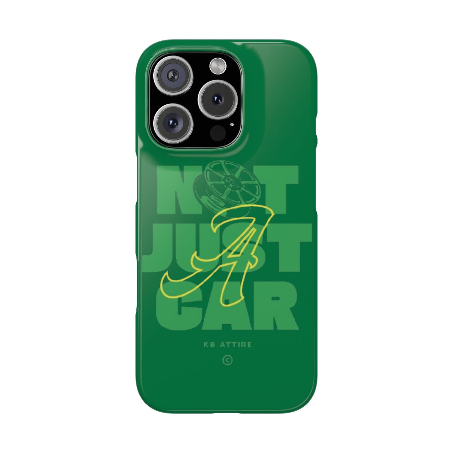 Not Just A Car Slim IPhone Cases (Green)