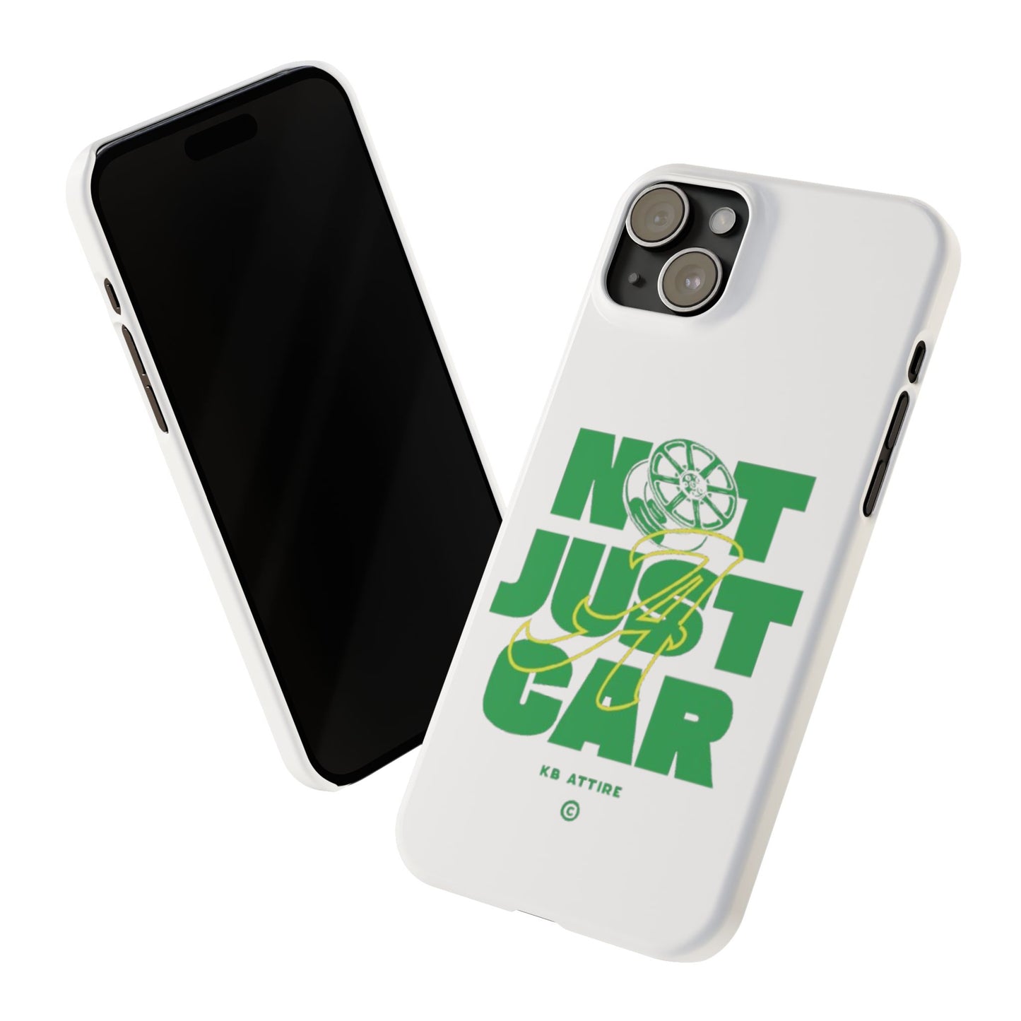 Not Just A Car Slim IPhone Cases (White)