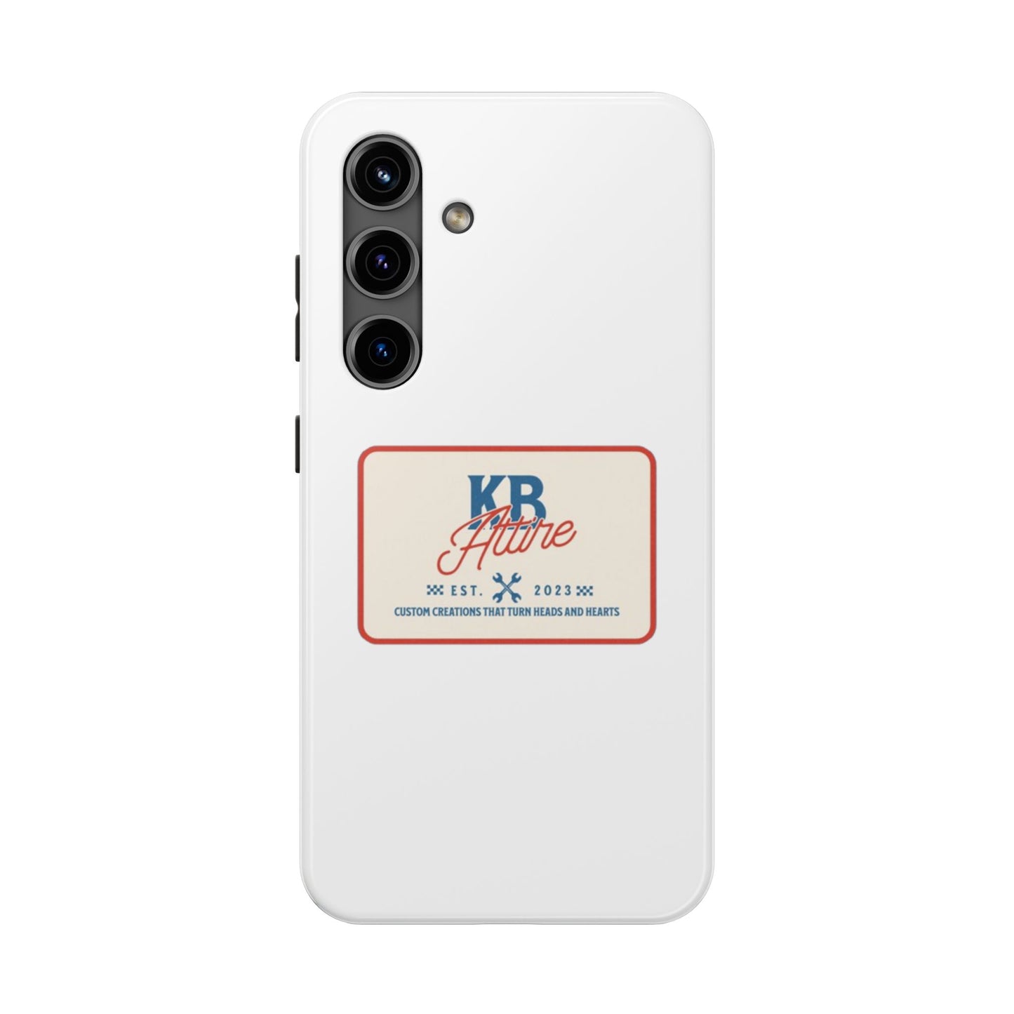 KB Attire 'The Patch' Phone Case (White)
