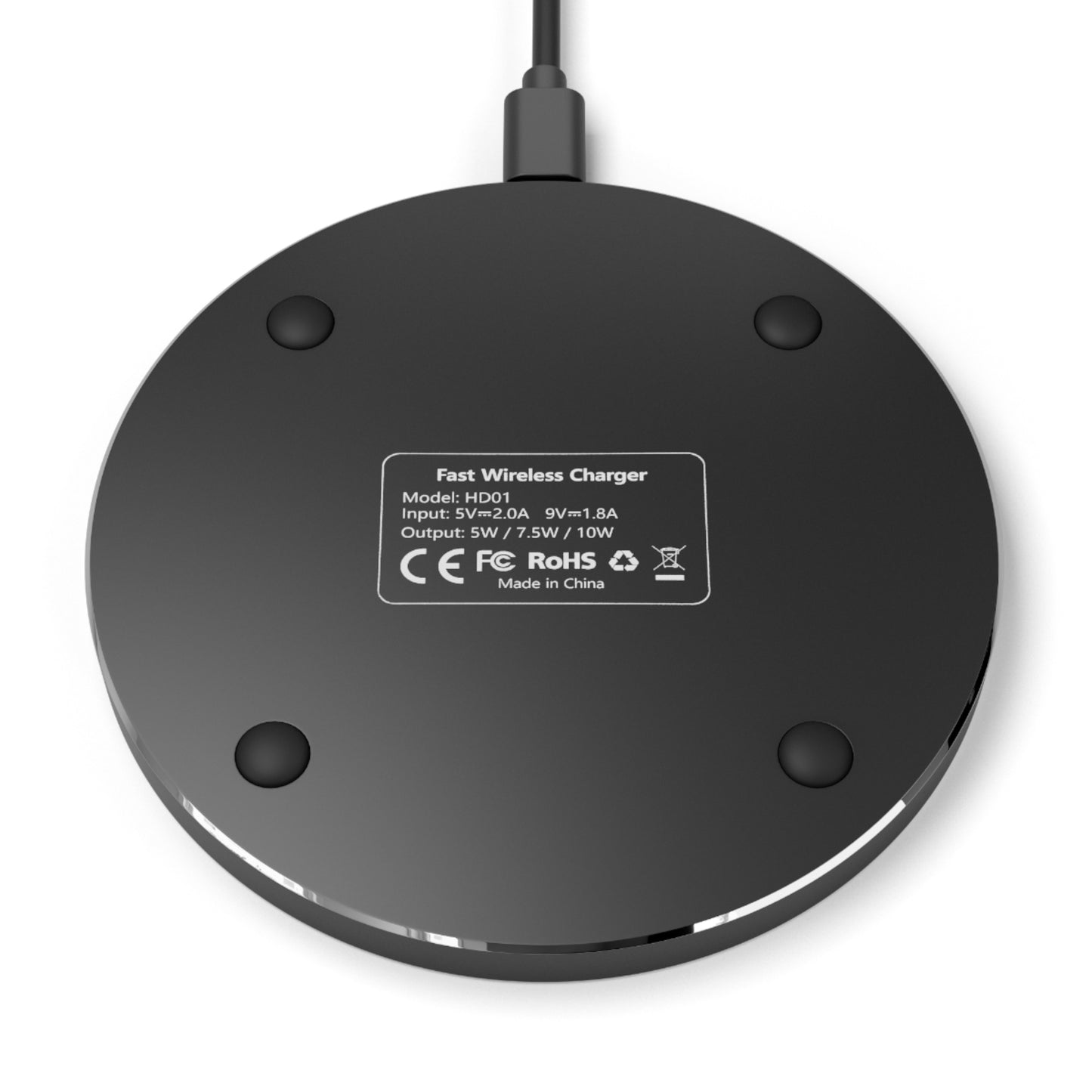 KB Attire "The Patch" Logo Wireless Charger (Black)