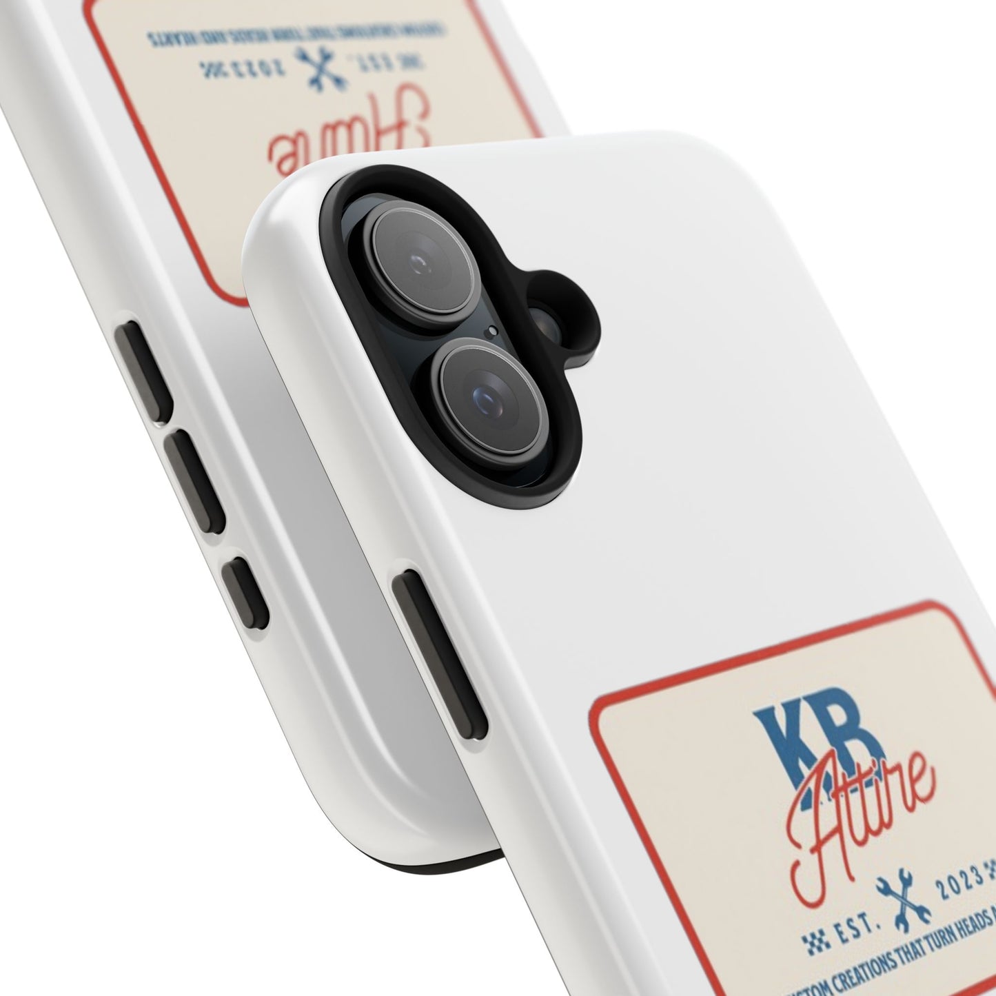 KB Attire 'The Patch' Phone Case (White)
