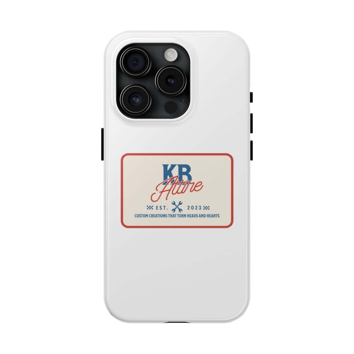KB Attire 'The Patch' Phone Case (White)