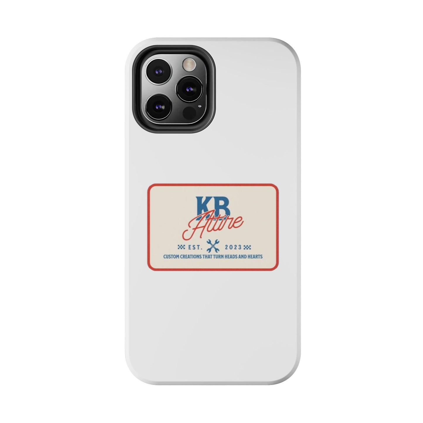 KB Attire 'The Patch' Phone Case (White)