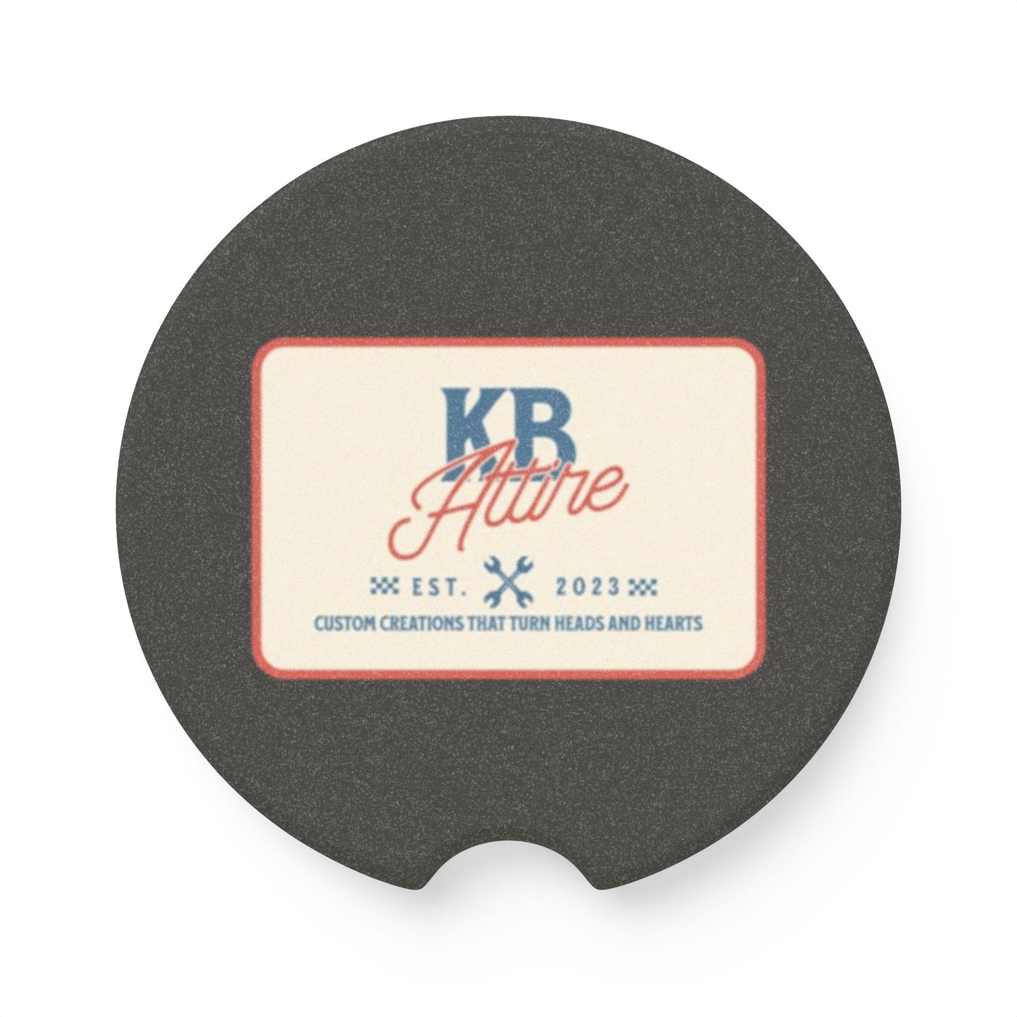 KB Attire "The Patch" Car Coaster