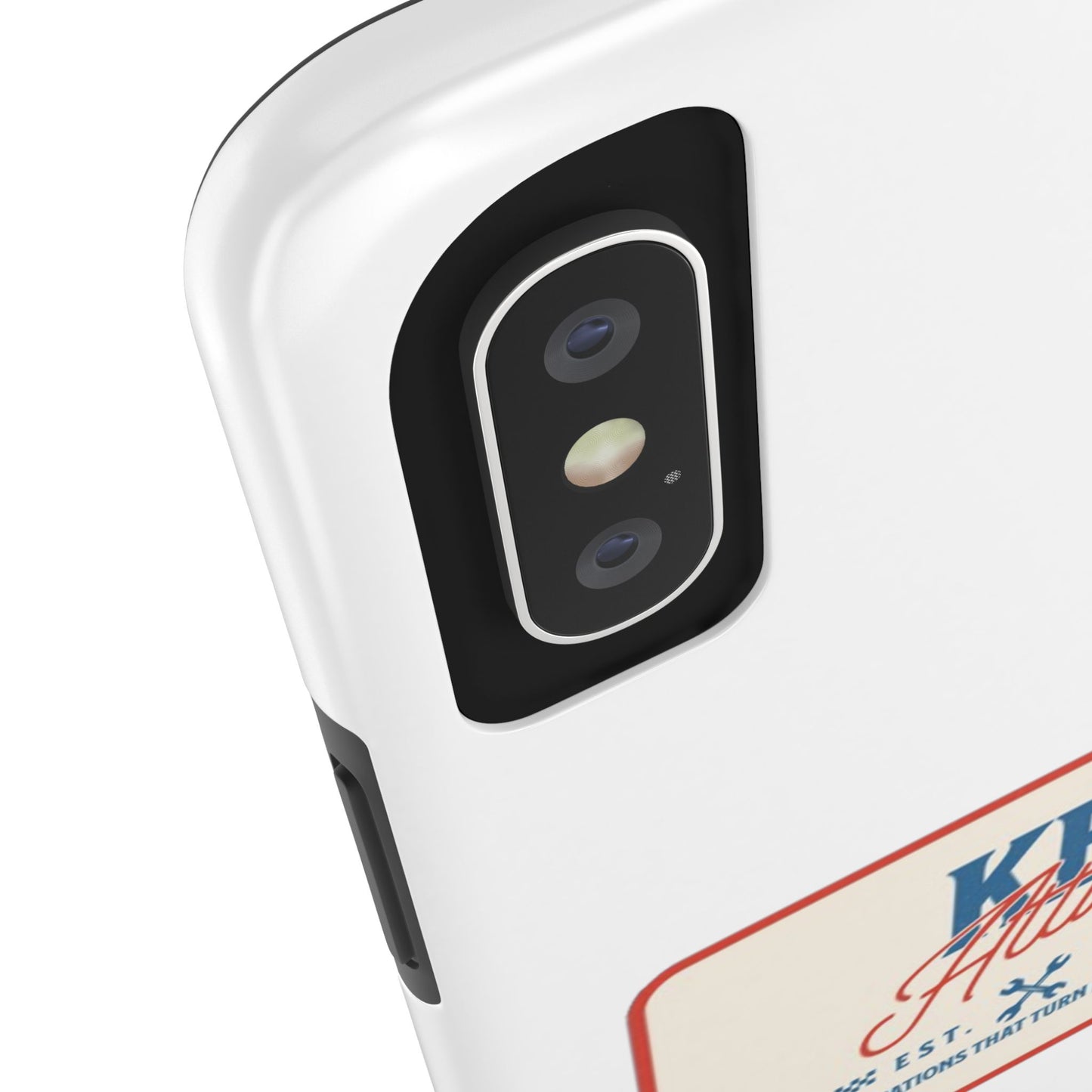 KB Attire 'The Patch' Phone Case (White)