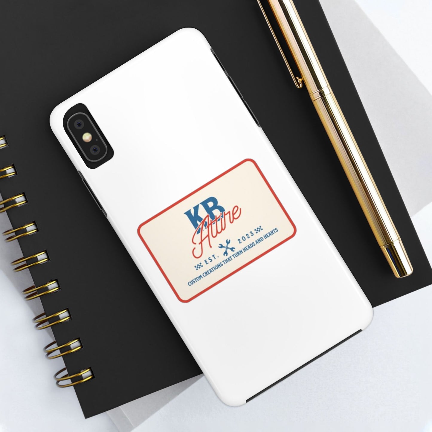 KB Attire 'The Patch' Phone Case (White)