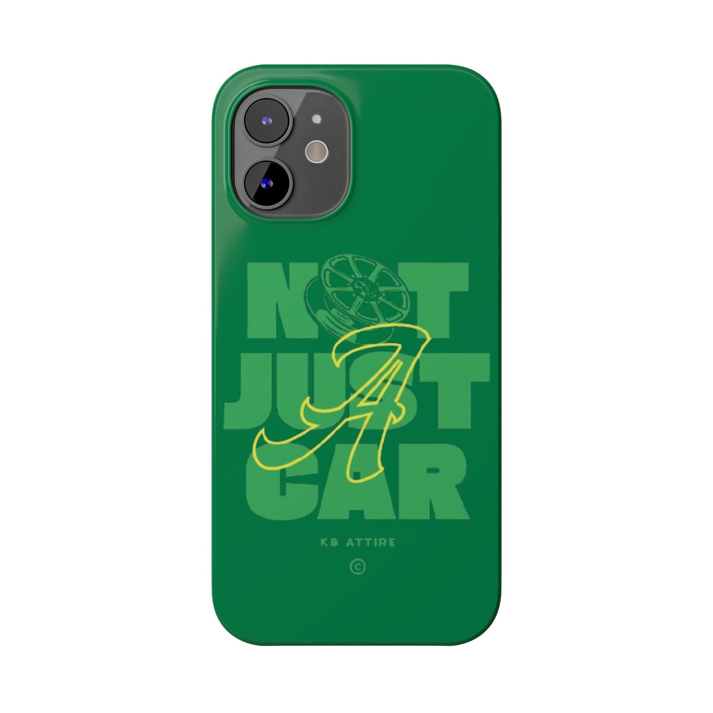 Not Just A Car Slim IPhone Cases (Green)