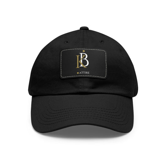 Custom KB Attire Dad Hat with Leather Patch (Rectangle)