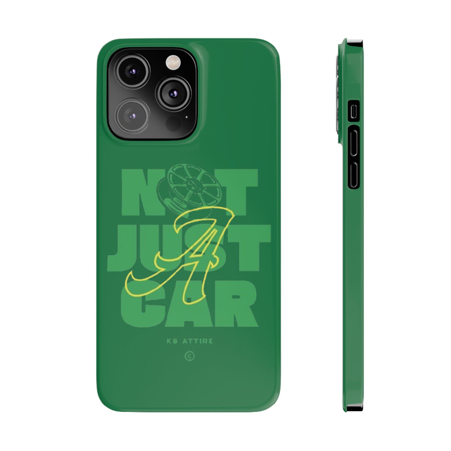 Not Just A Car Slim IPhone Cases (Green)
