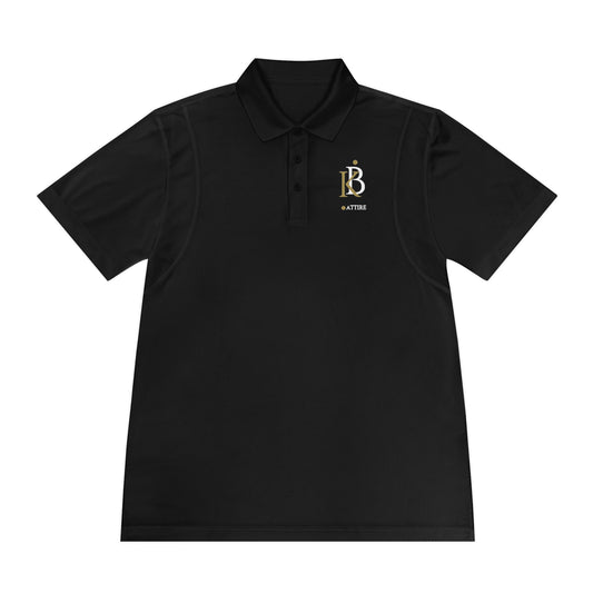 Custom Black KB Attire Men's Sport Polo Shirt