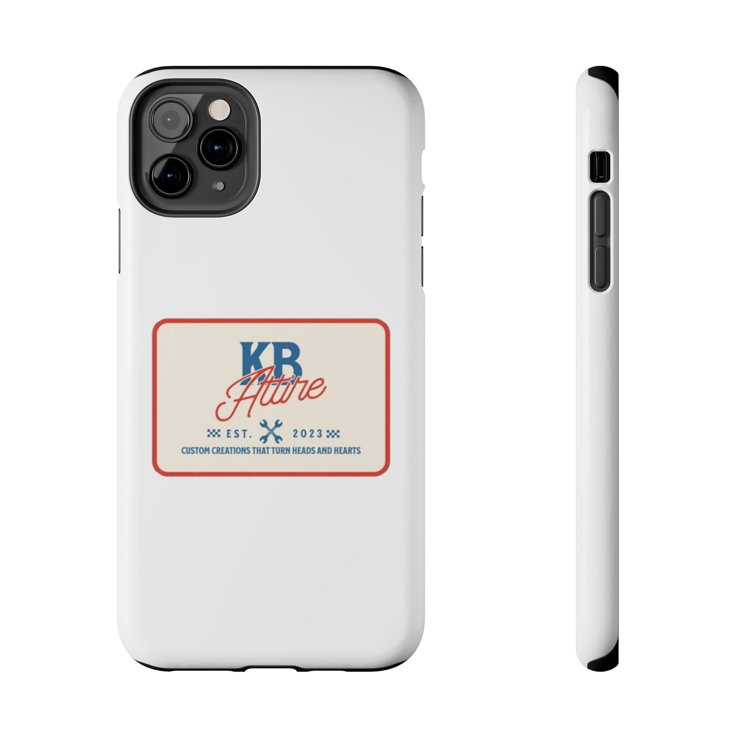 KB Attire 'The Patch' Phone Case (White)