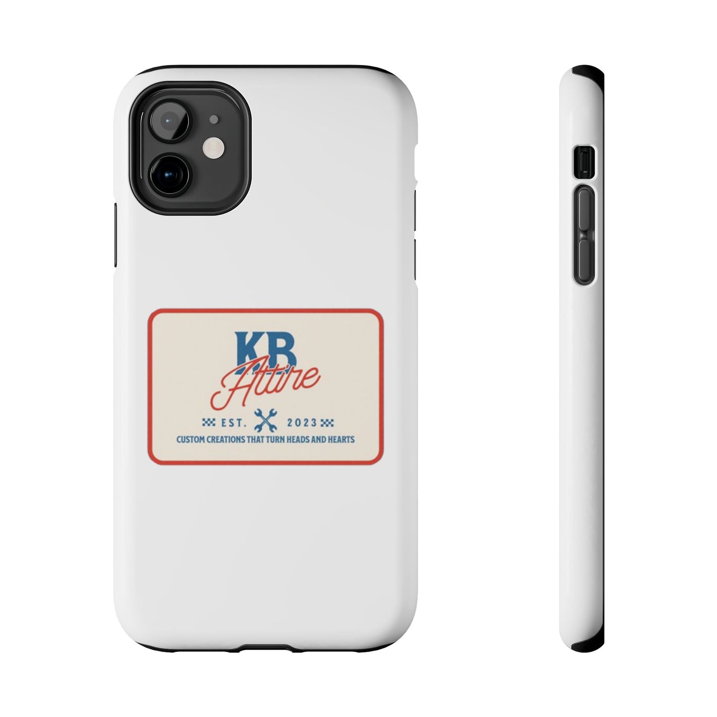 KB Attire 'The Patch' Phone Case (White)