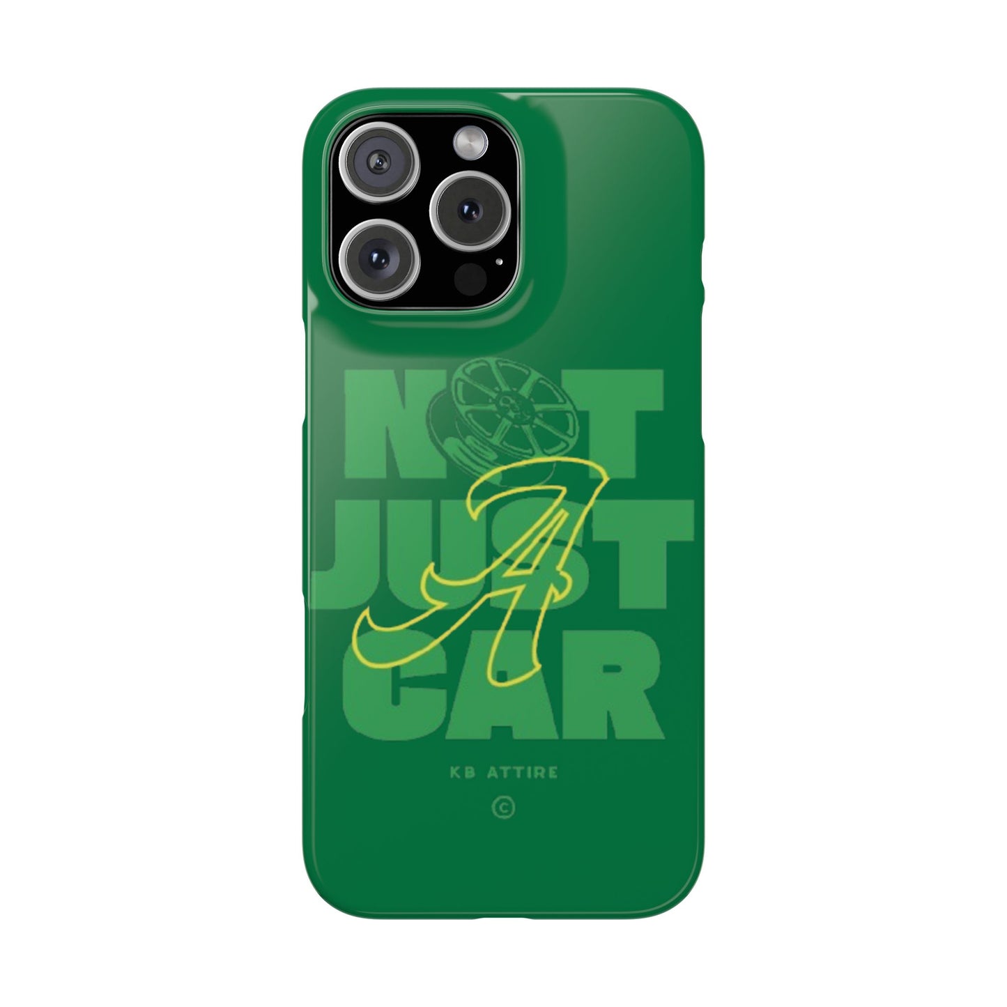 Not Just A Car Slim IPhone Cases (Green)