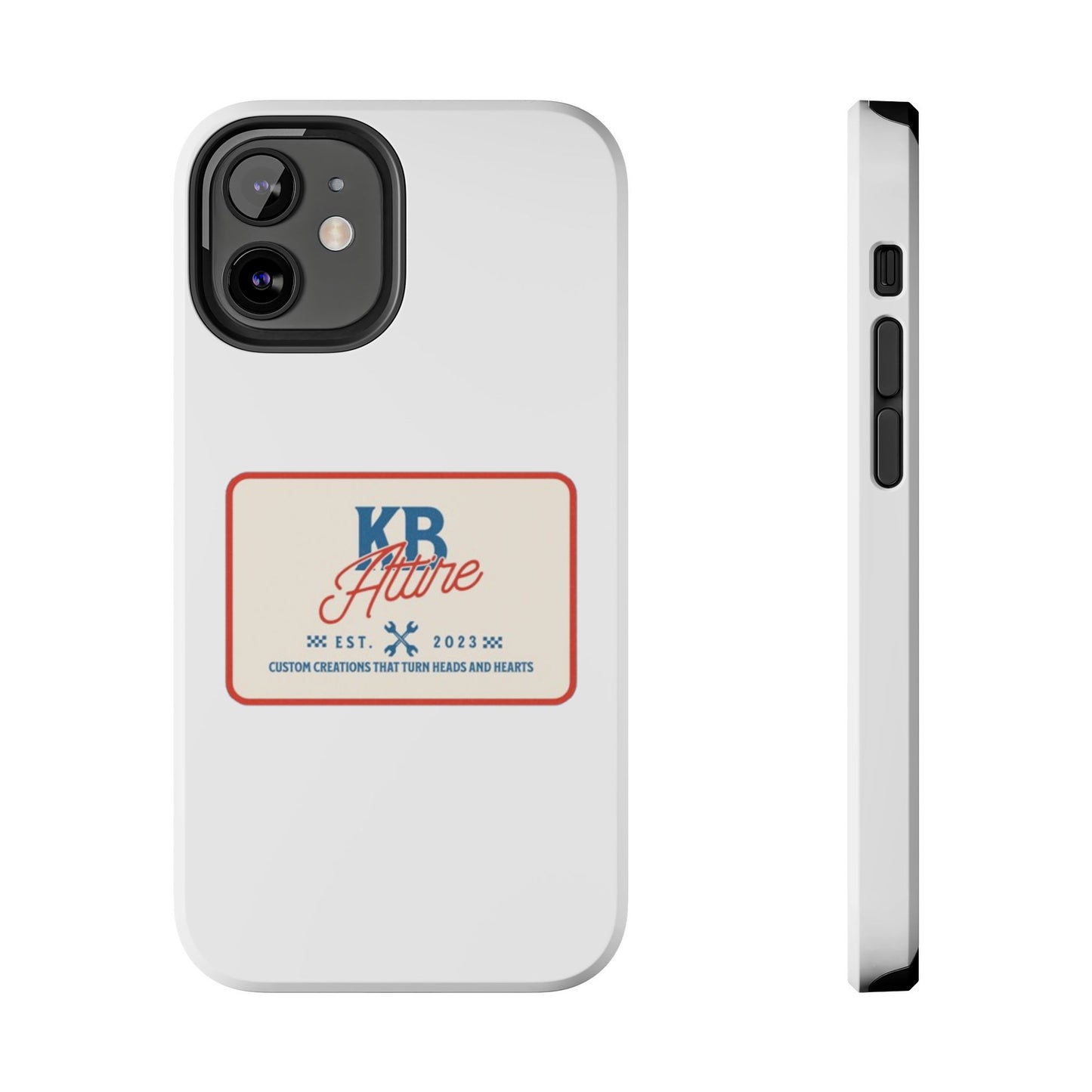 KB Attire 'The Patch' Phone Case (White)