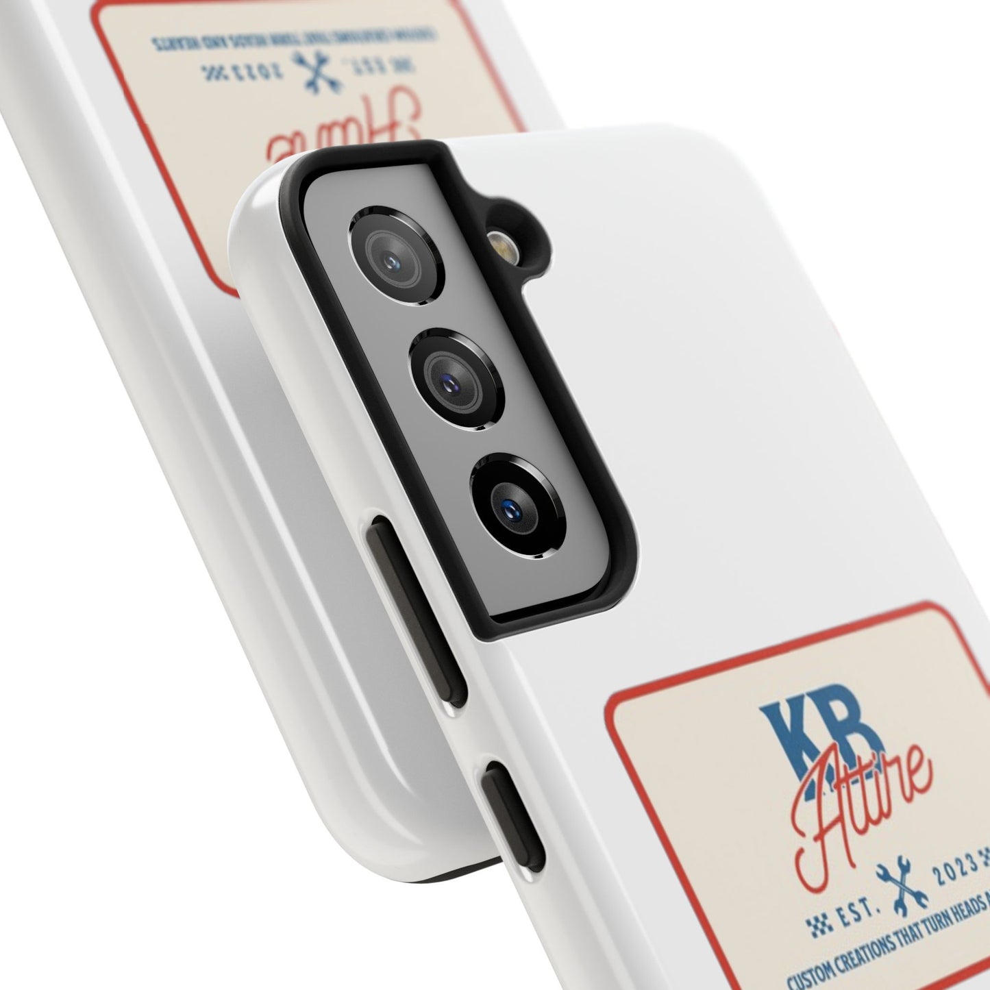 KB Attire 'The Patch' Phone Case (White)