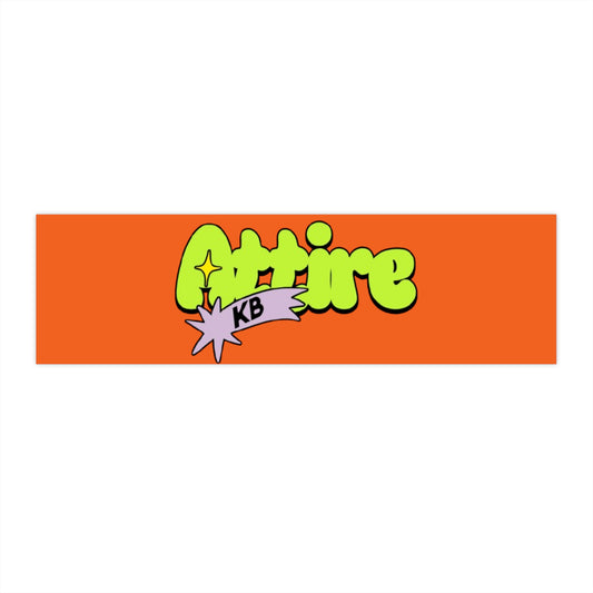 KB Attire "Cartoon" Logo Vibrant Bumper Sticker