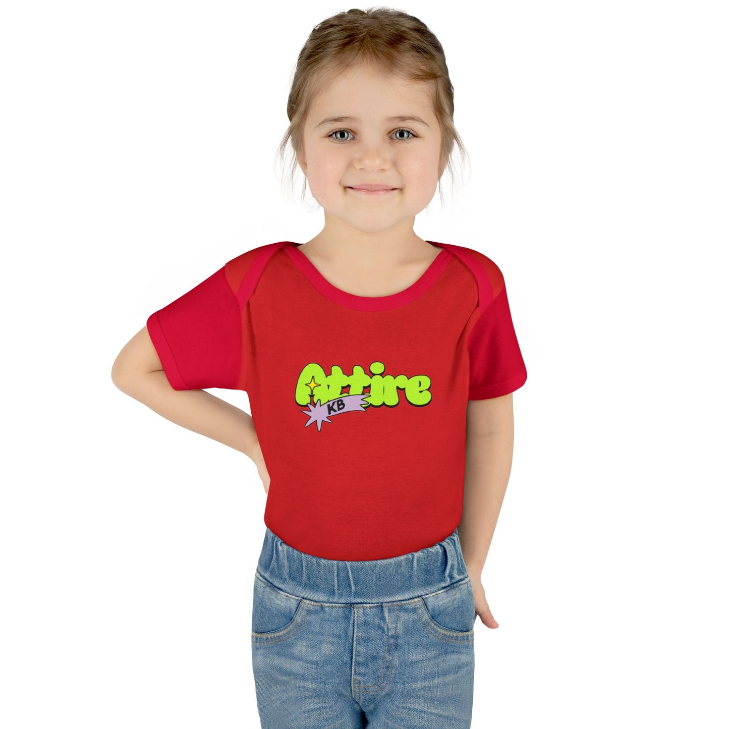KB Attire Infant Bodysuit with "Cartoon" Logo