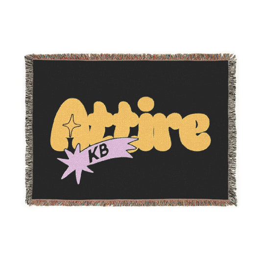 KB Attire "Cartoon" Woven Rug (Black)