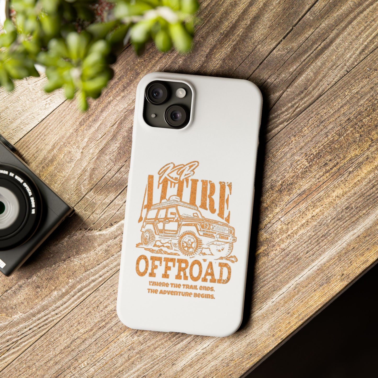 KB Attire Offroad Adventure IPhone Case (White)