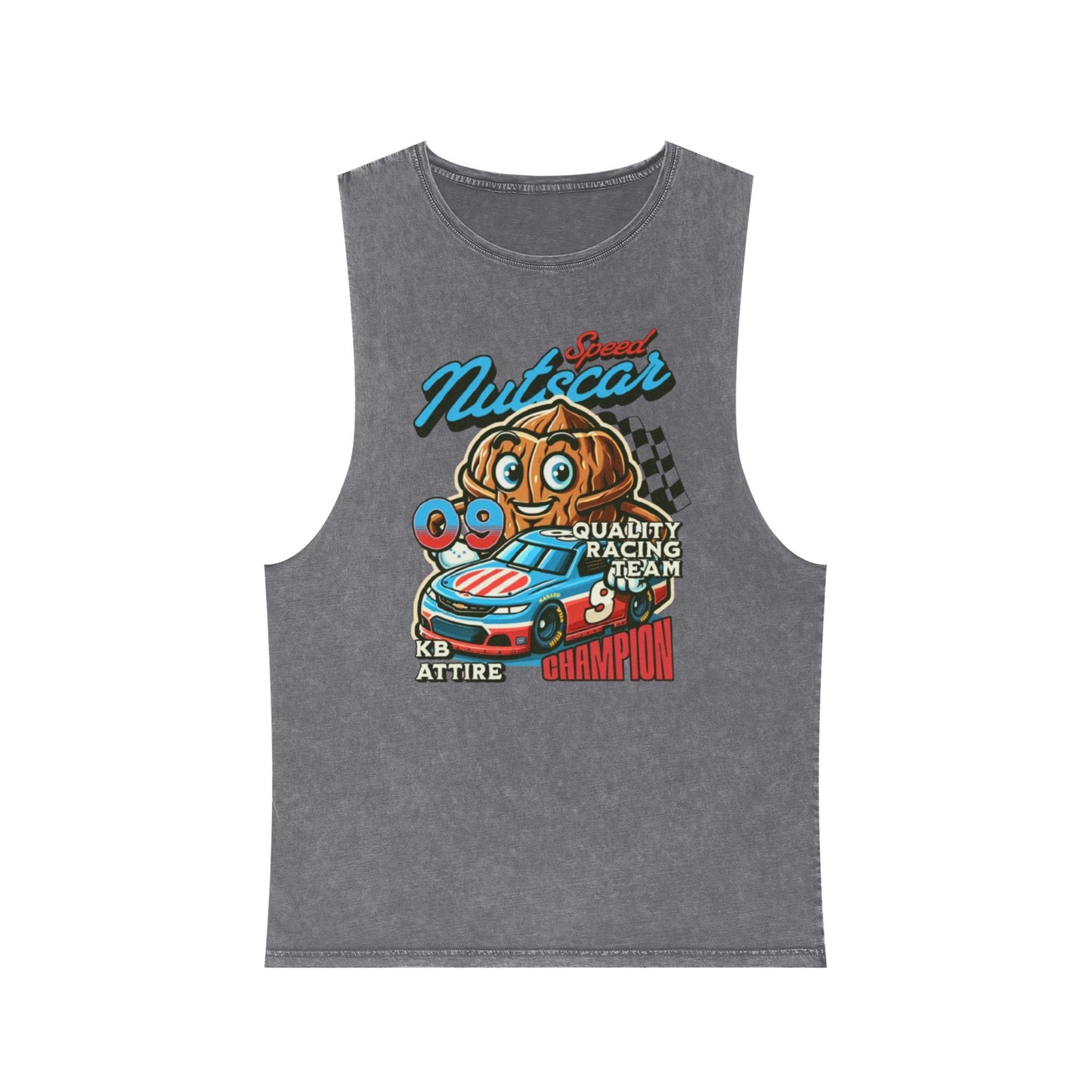 Vintage 'Nutscar Racing' Unisex Stonewash Tank Top