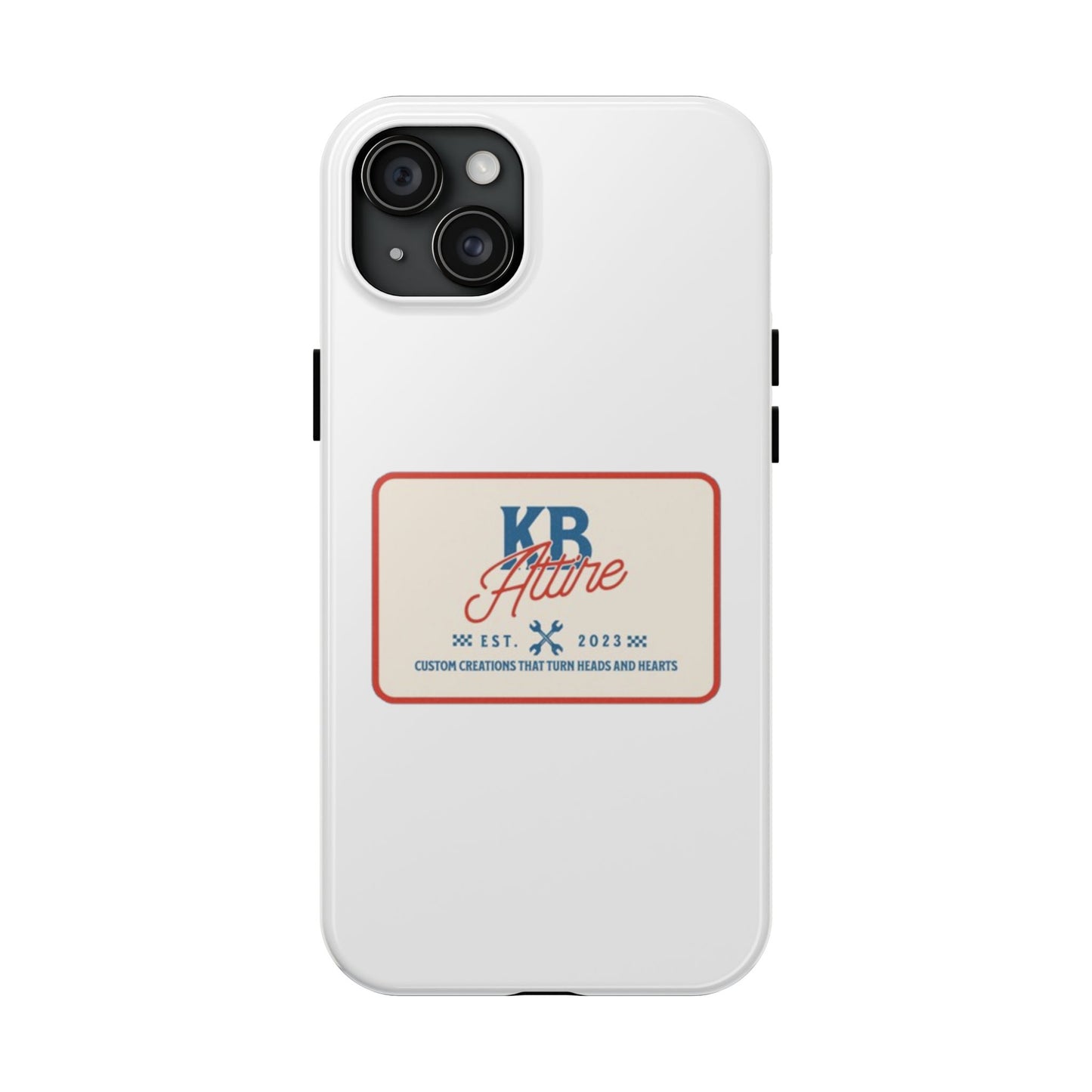 KB Attire 'The Patch' Phone Case (White)