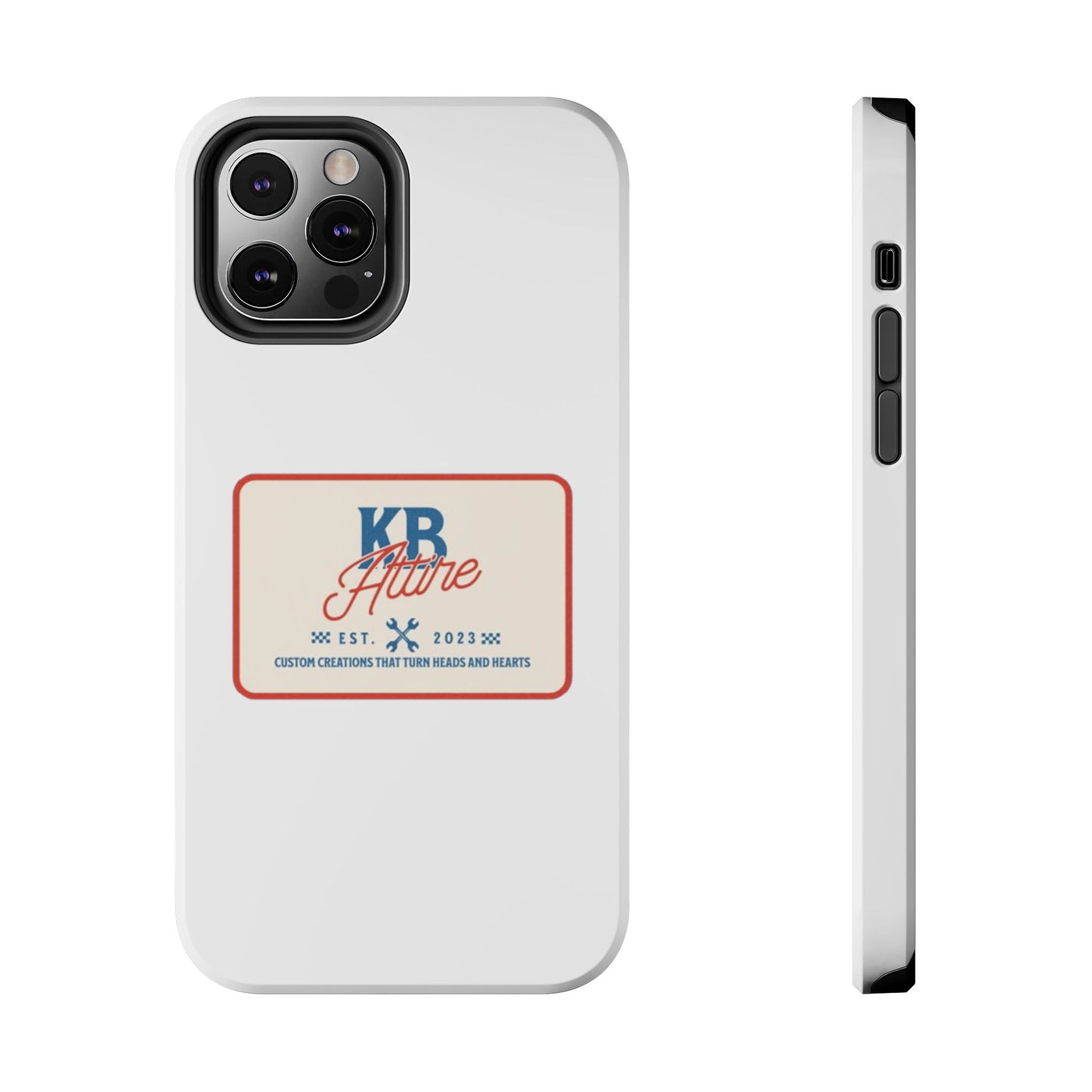 KB Attire 'The Patch' Phone Case (White)