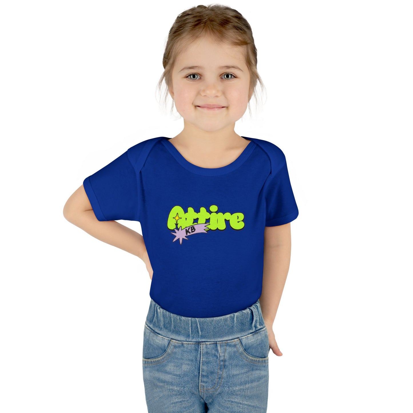 KB Attire Infant Bodysuit with "Cartoon" Logo