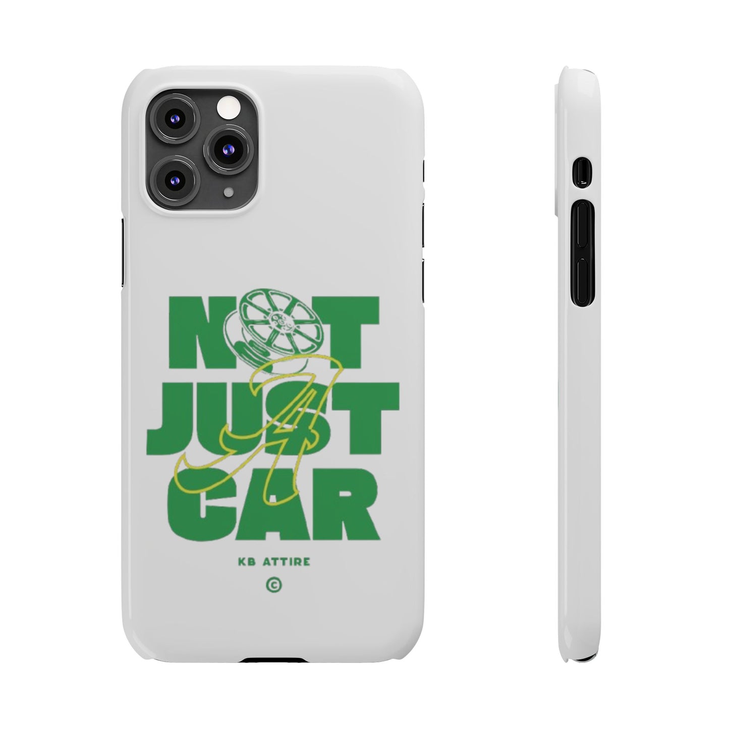 Not Just A Car Slim IPhone Cases (White)