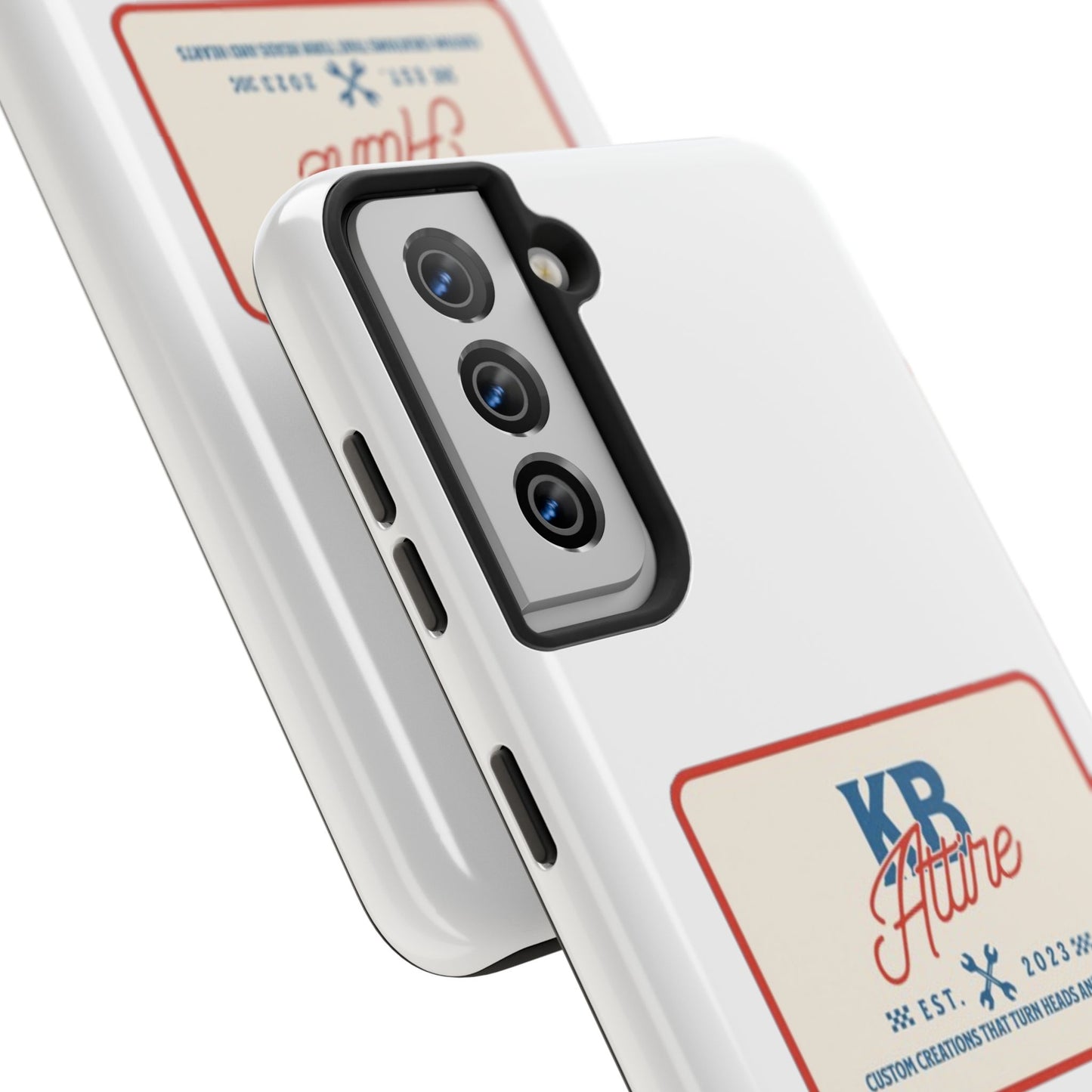 KB Attire 'The Patch' Phone Case (White)