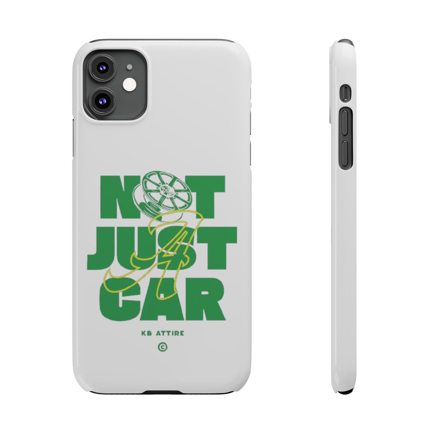 Not Just A Car Slim IPhone Cases (White)